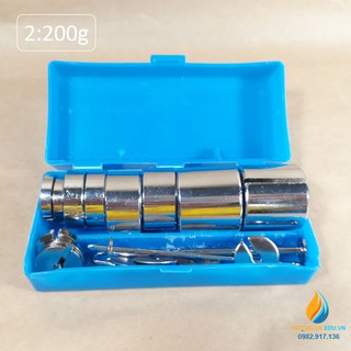 Bộ nhiều quả nặng gia trọng từ 2g đến 200 gam, có rảnh ghép, bộ quả nặng cơ học