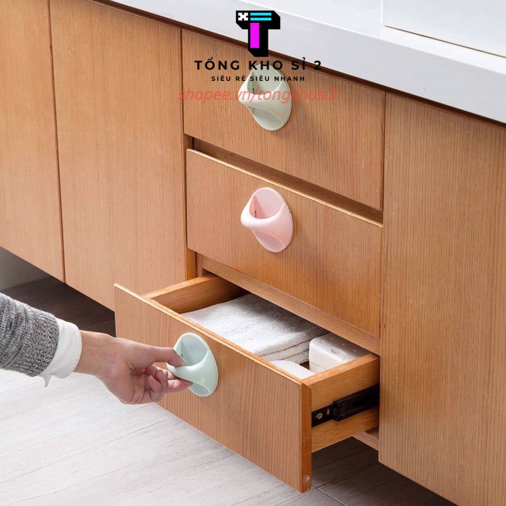 Tay Cầm - Tay Nắm Cửa Hình Tròn Dán Tường Thay Thế Cửa Phòng Cửa Tủ Cửa Tủ Bếp Ngăn Kéo - #taynamcua