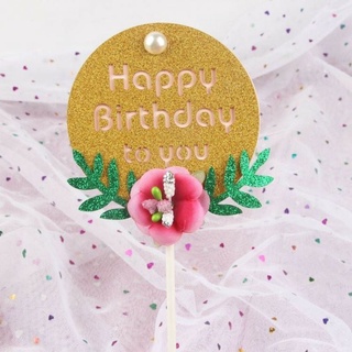 Topper HPBD tròn và chữ nhật