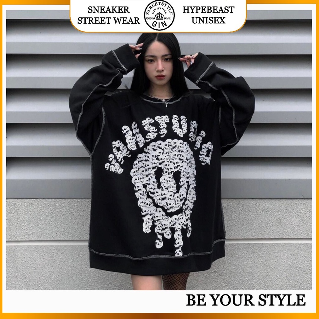 Áo sweater VAH studio smile v2 Áo vah.studio chất nỉ cua hàng vah chính hãng - Gin Store