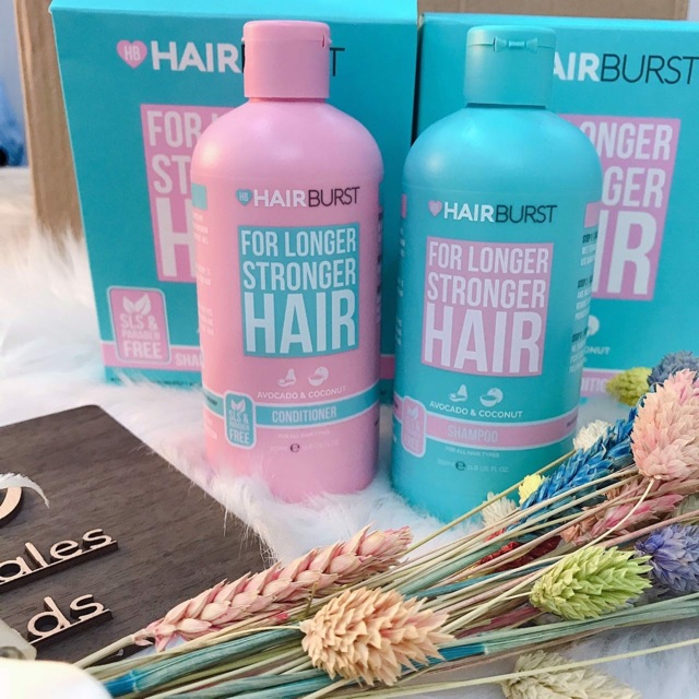 [Nhập mã JOLIHBSET giảm 99K] Cặp dầu gội + xả Hairburst chăm sóc tóc khoẻ và giảm gẫy rụng (350ml x 2)