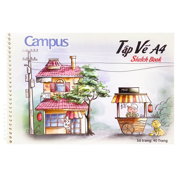 Tập Vẽ Campus 40 trang A4 SKB-A4-40-2