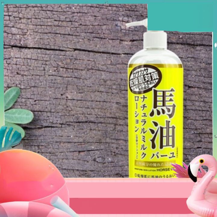 SỮA DƯỠNG ẨM TOÀN THÂN DẦU NGỰA - MOISTURE SKIN LOTION 485ml( nhật bản) dưỡng ẩm cực kỳ tốt dành cho da khô