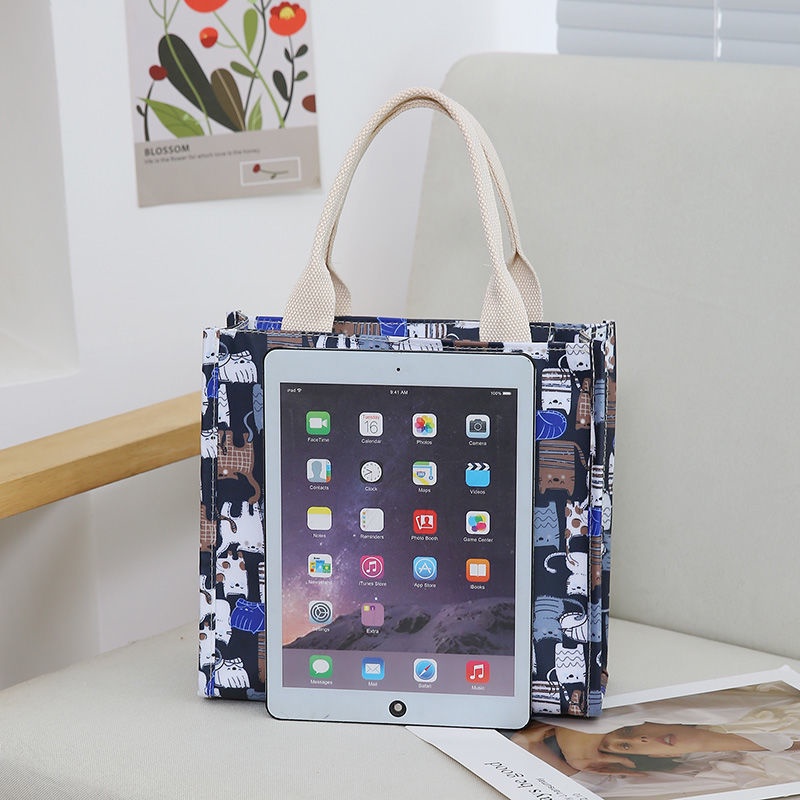 Túi Đựng Hộp Cơm Trưa Giữ Nhiệt Lá Nhôm Họa Tiết Hoạt Hình Dễ Thương Phong Cách Mới Cho Văn Phòng