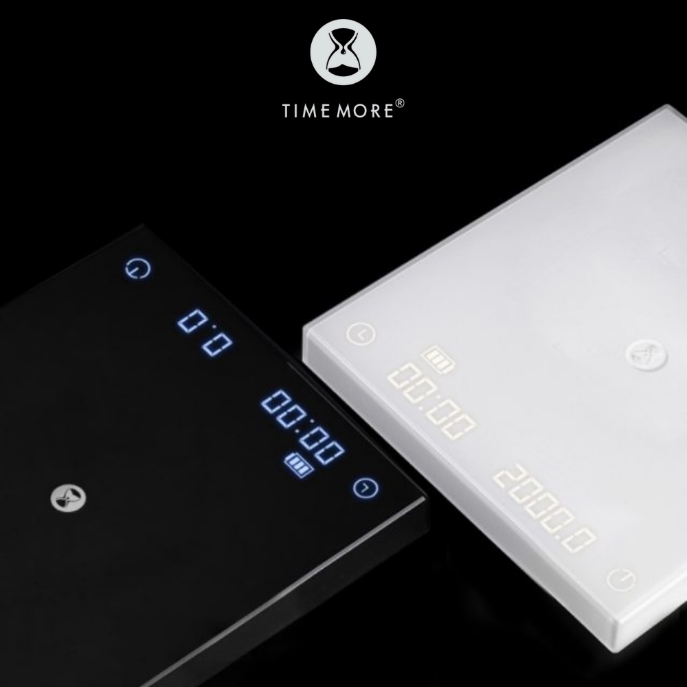 Cân điện tử Timemore Mirror Black/White basic+