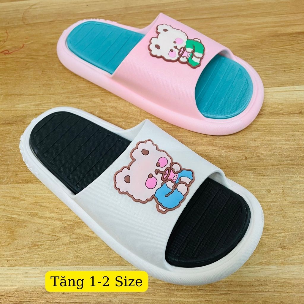 Dép quai ngang nữ Popular BEAR siêu cute 2021 CHỌN TĂNG 1 Size
