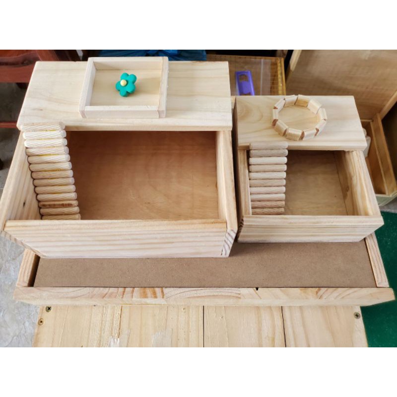 HiBi Home Mô Hình Nhà tắm Bồn tắm Cho Chuột Hamster Bằng Gỗ Chắc Chắn Bền Đẹp Size Nhỏ 15*15*7cm