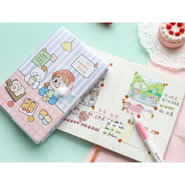 Sổ tay lập kế hoạch PLANNER 100 days bìa nút xinh