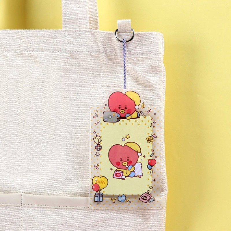 Bao Đựng Thẻ Trong Suốt In Hình BT21 Bts Dễ Thương