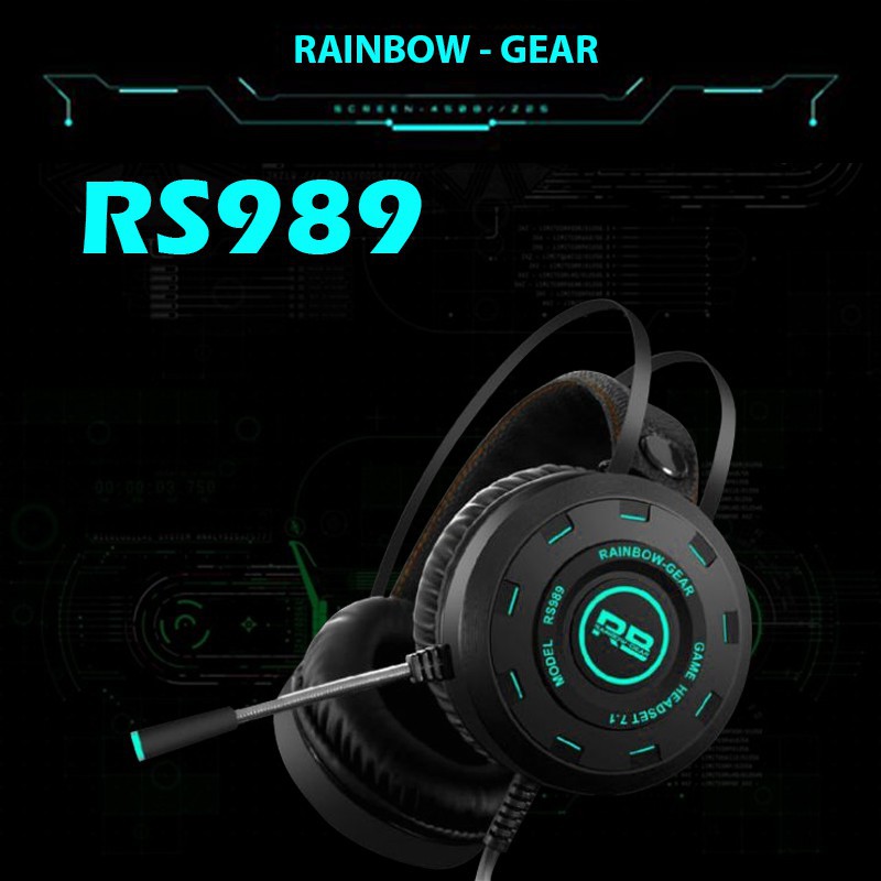 TAI NGHE GAMING 7.1 RAINBOW RS989