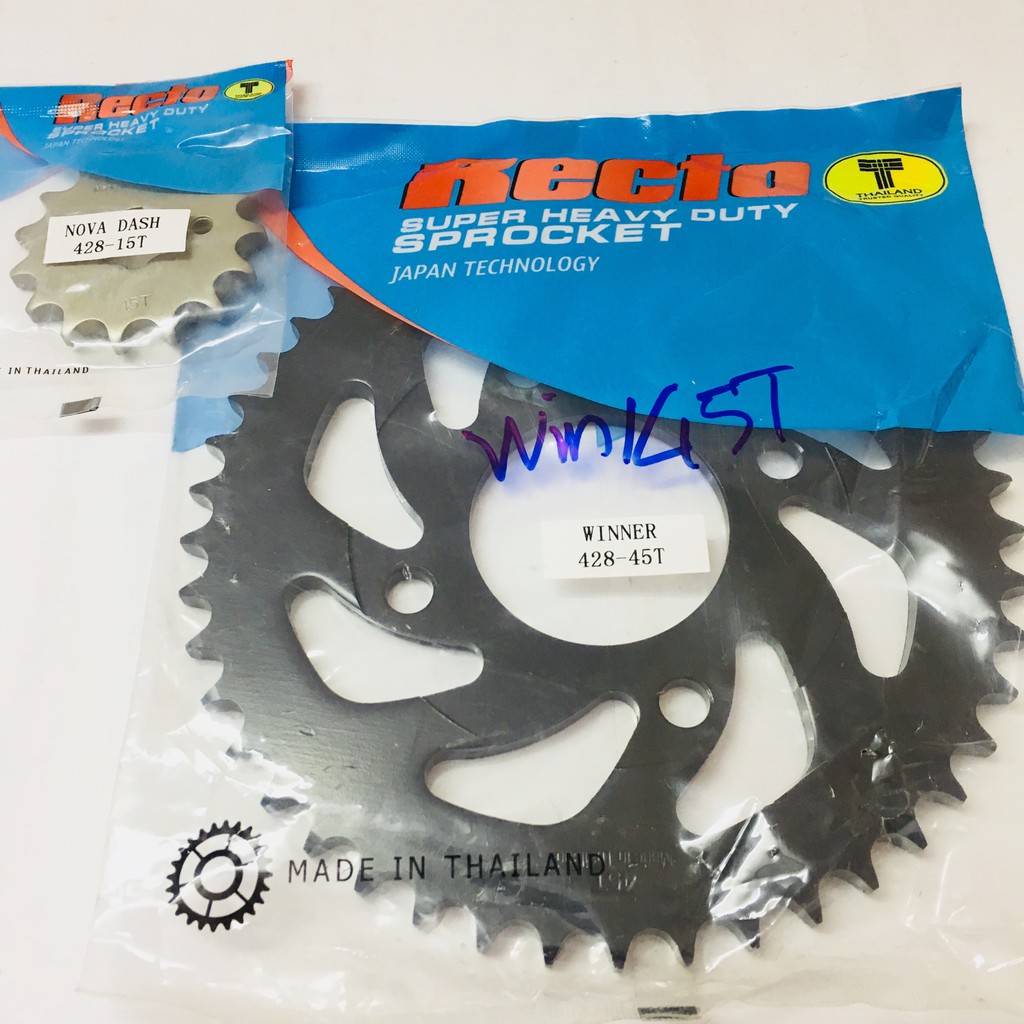 COMBO Sên Phốt Nhông Dĩa đen 15 45 Recto cho WINNER 150  chính hãng