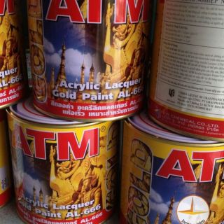 Sơn nhũ vàng ATM gốc dầu 1kg (lon sắt)