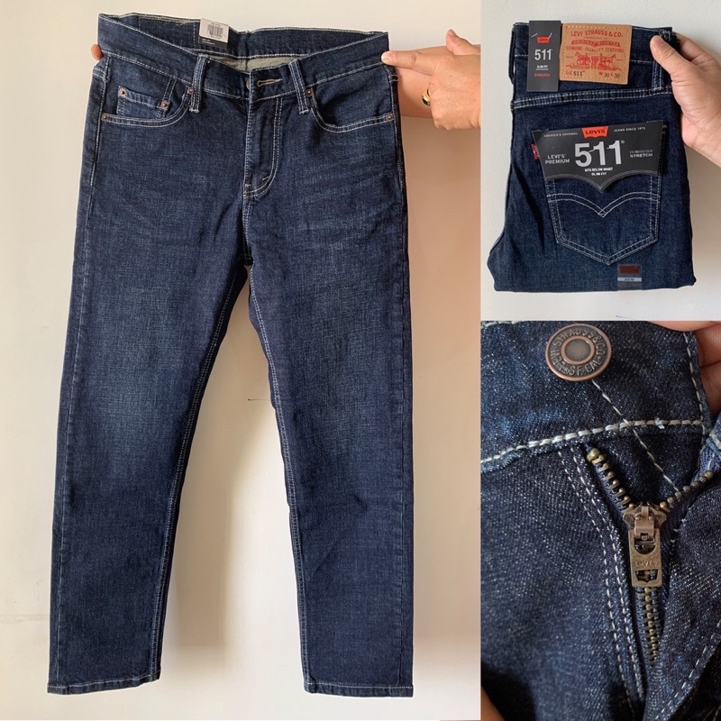 Quần jean nam cao cấp LE- Form Slim fit- Jean co giãn - Hàng VNXK