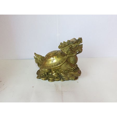 Rùa đầu rồng cõng bát quái KT 9 x 12 cm - Linh vật phong thủy