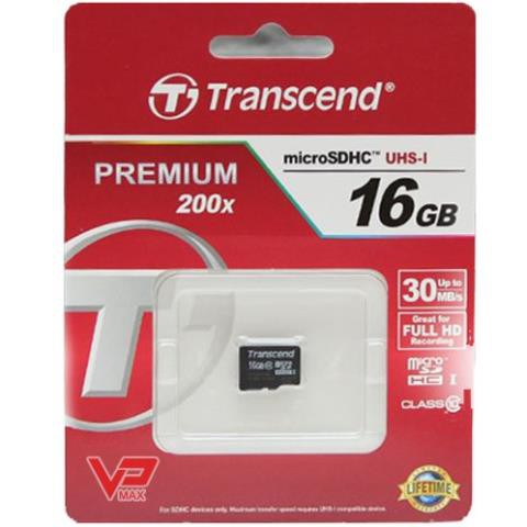 Xả Kho giá sốc Thẻ nhớ Micro SD 16gb Transcend Premium bảo hành trọn đời