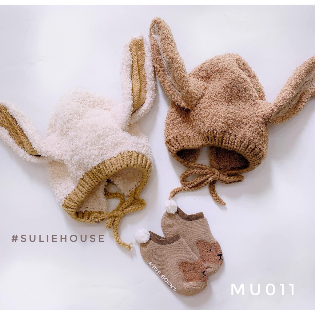 Mũ len cừu style Hàn Quốc cho bé - MU011