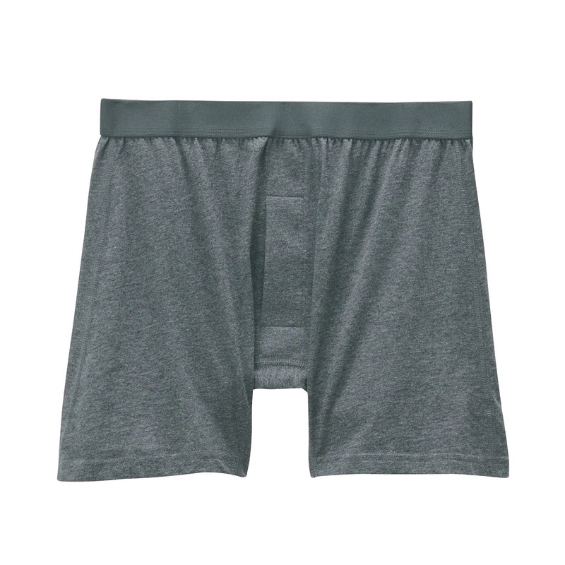 Muji Quần Lót Trunk Kiểu Mở Trước Vải Jersey Cotton Ấn Độ