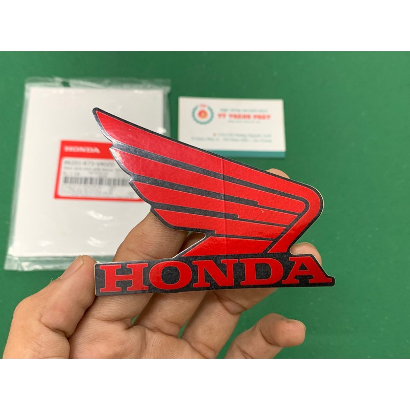 Tem cánh chim Future 18 Led Đỏ xe Đen Nhám Phải  honda