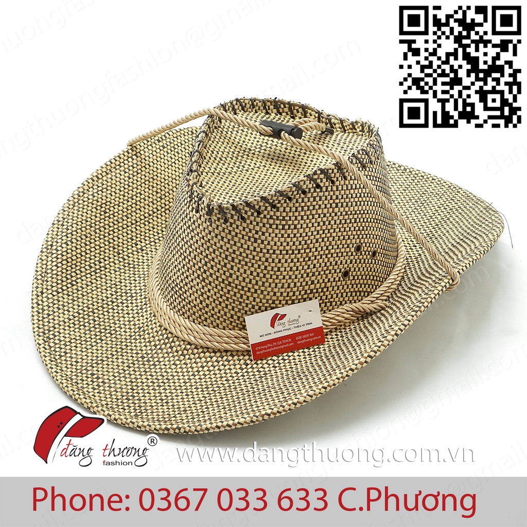 Mũ nón Cowboy Cao bồi Cói
