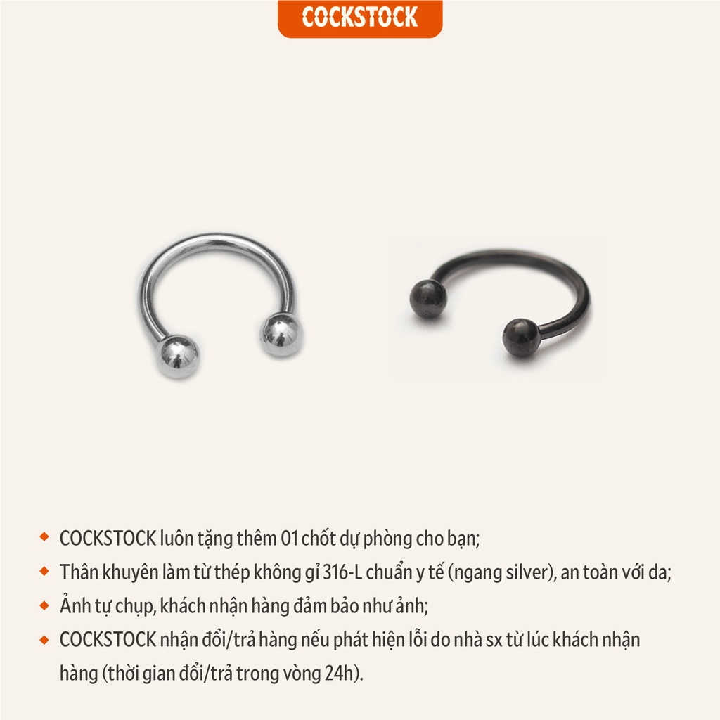 Khuyên tai Circular Barbell Earring CockStock