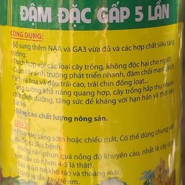 Phân Bón Lá Ba Lá Xanh grow 16-16-8 Đậm Đặc Gấp 5 Lần (chai 1 lít)