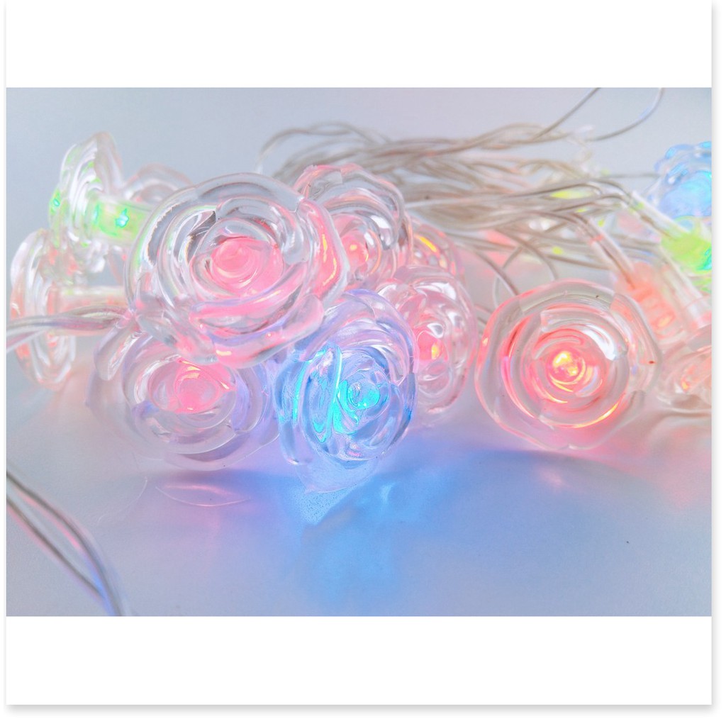 Led chớp kiểu bông hồng trang trí tết 3m , 20 bông cực xinh Điện Gia Dụng Bảo Minh - Điện Gia Dụng Bảo Minh