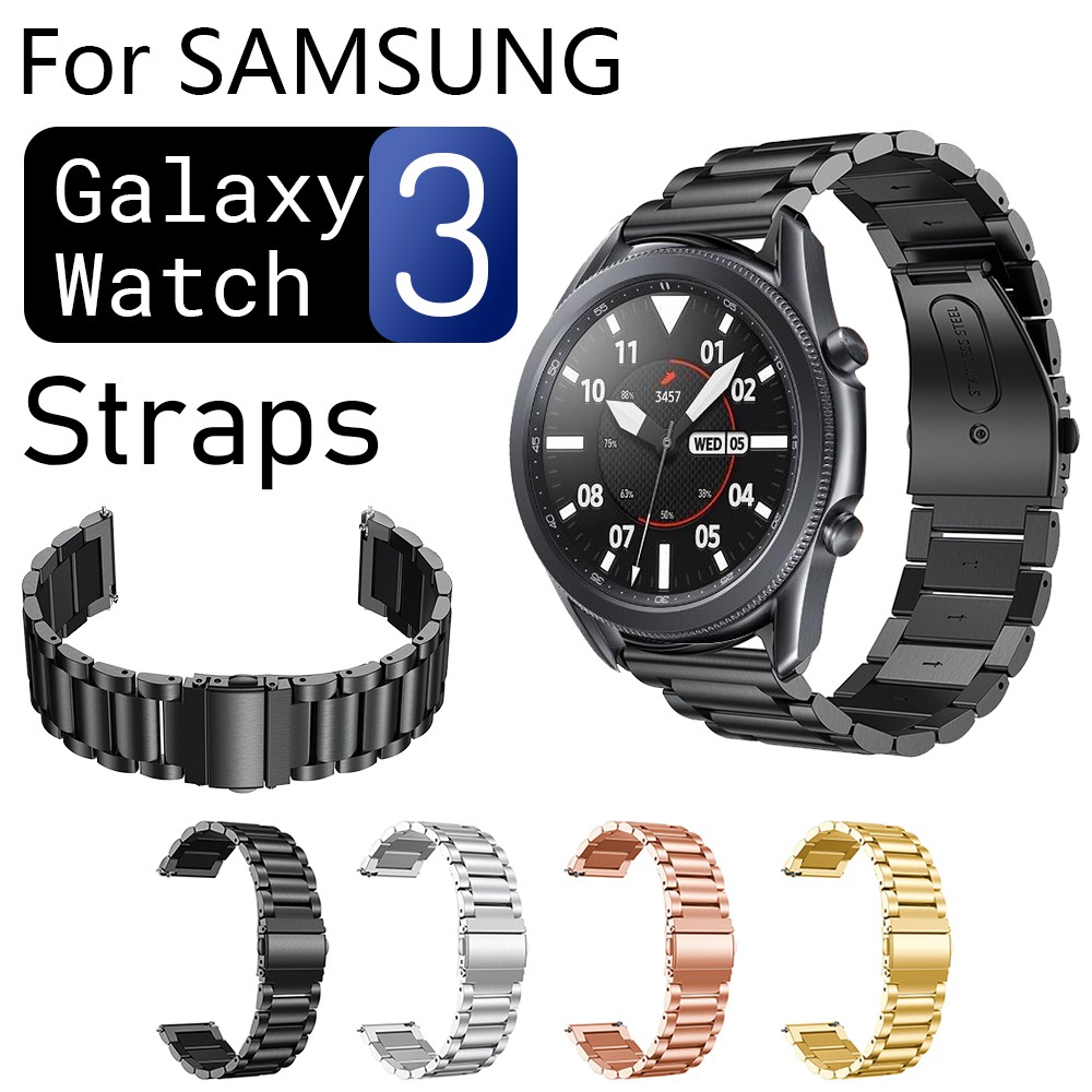 Dây đeo inox cho đồng hồ thông minh Samsung Galaxy Watch 3 41mm / 45mm 20mm 22mm