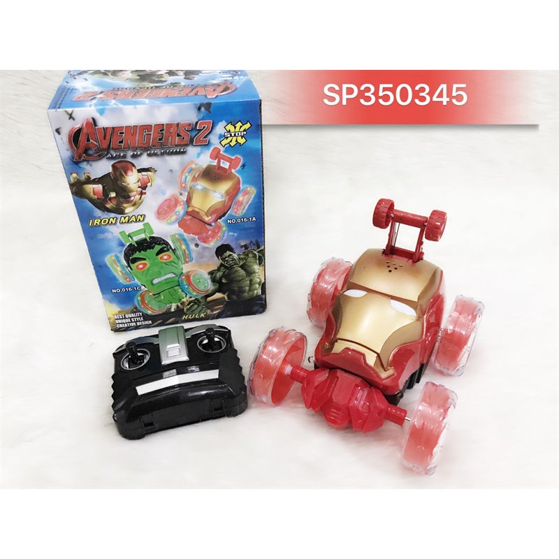 Đồ chơi Hôp xe hơi đk bánh đèn, không sạc SN nhện, người xanh, -0135B