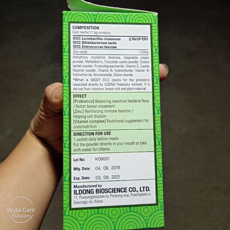 Biobaby gold men visinh từ hàn quốc hộp 30 gói ILDONG