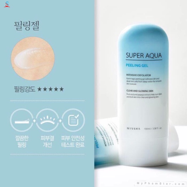 TẨY DA CHẾT MẶT MISSHA SUPER AQUA D-TOX PEELING GEL