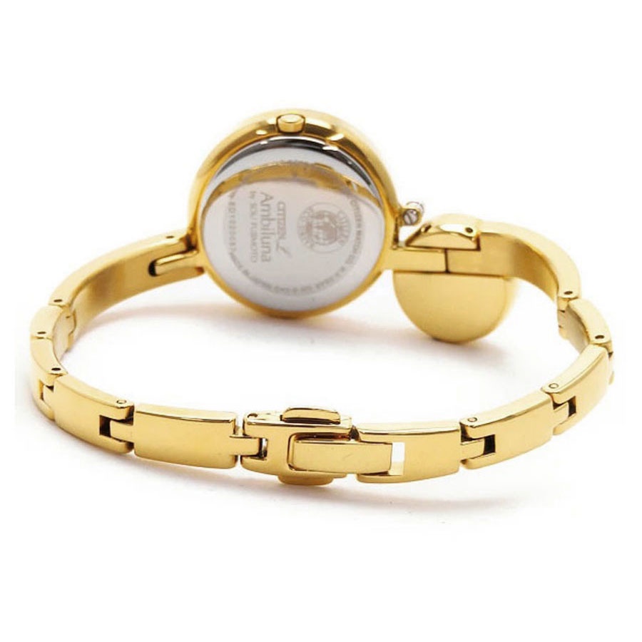 Đồng Hồ Nữ Citizen Đính Kim Cương Dây Thép Không Gỉ EW5493-51W - Mặt Vàng Hồng (Sapphire)