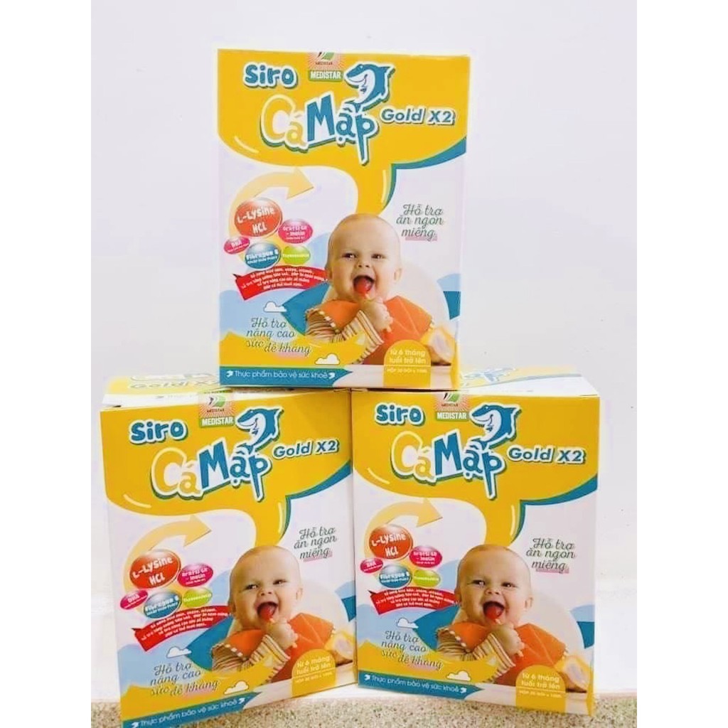 Siro Ăn Ngon Cá Mập Gold X2 Baby Shark