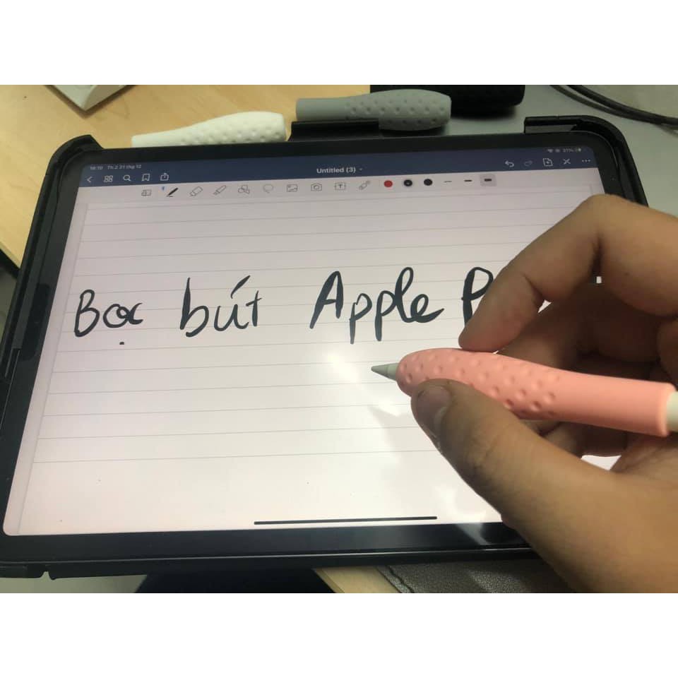 Bọc Cao Su Chống Rớt, Đệm Tay Dễ Viết Dành Cho Apple Pencil