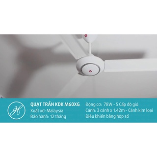 Quạt trần KDK M60XG