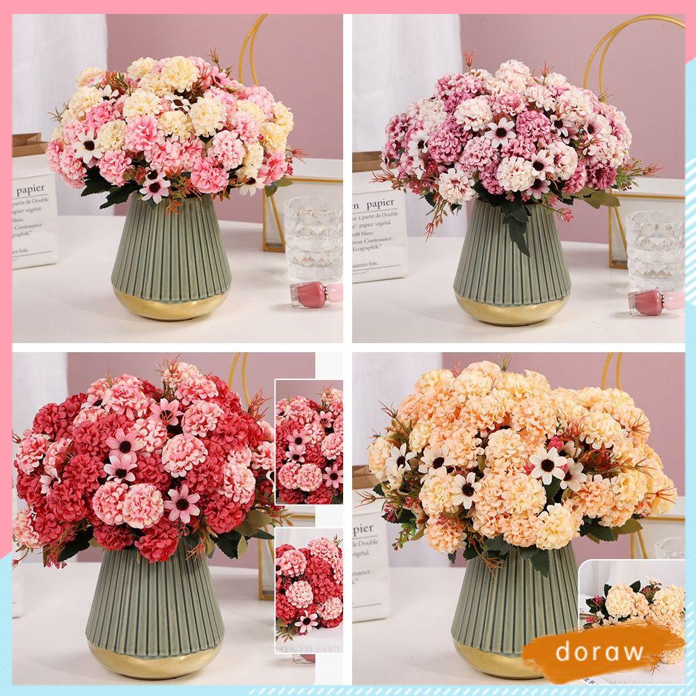 Bó hoa hồng giả bằng lụa thiết kế dùng trang trí DIY