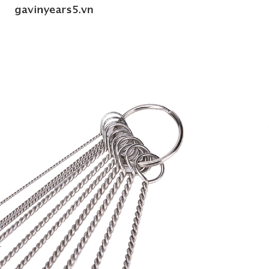 Set 10 cọ vệ sinh làm sạch bằng thép không gỉ độc đáo đa năng nhỏ gọn