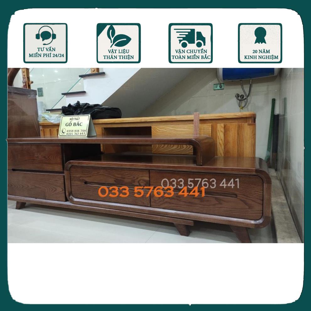 GIÁ GỐC - Kệ ti vi gỗ thông minh tăng giảm kích thước 1,8 mét đến 2,4 mét