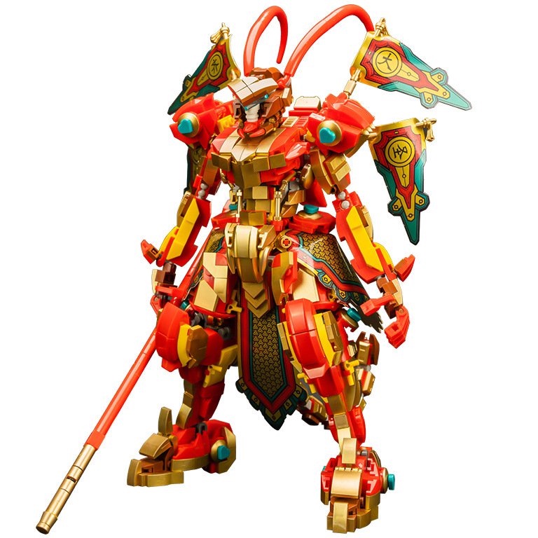 Bộ đồ chơi Lắp Ráp Mô Hình The Monkey King Wu Kong Mecha 61001 Tôn Ngộ Không Vua khỉ
