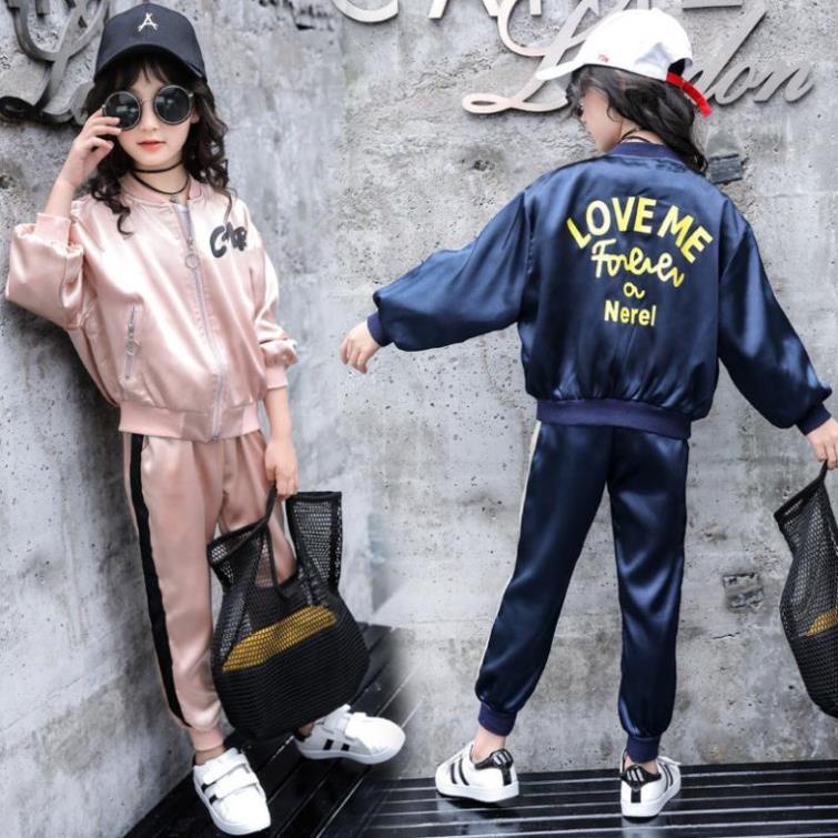 Quần áo thu đông bé gái lớn 11 tuổi ☑️ Bộ áo quần thời trang cho bé ☑️SET 2: Áo khoác và quần dài