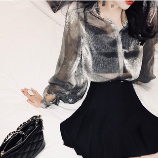 (A5) áo sơ mi kim tuyến bling hàng order