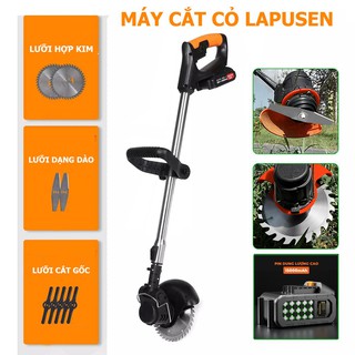 Máy cắt cỏ lapusen- máy 2 pin khủng 15 cell, hàng nhập khẩu cao cấp, bảo hành 12 tháng.