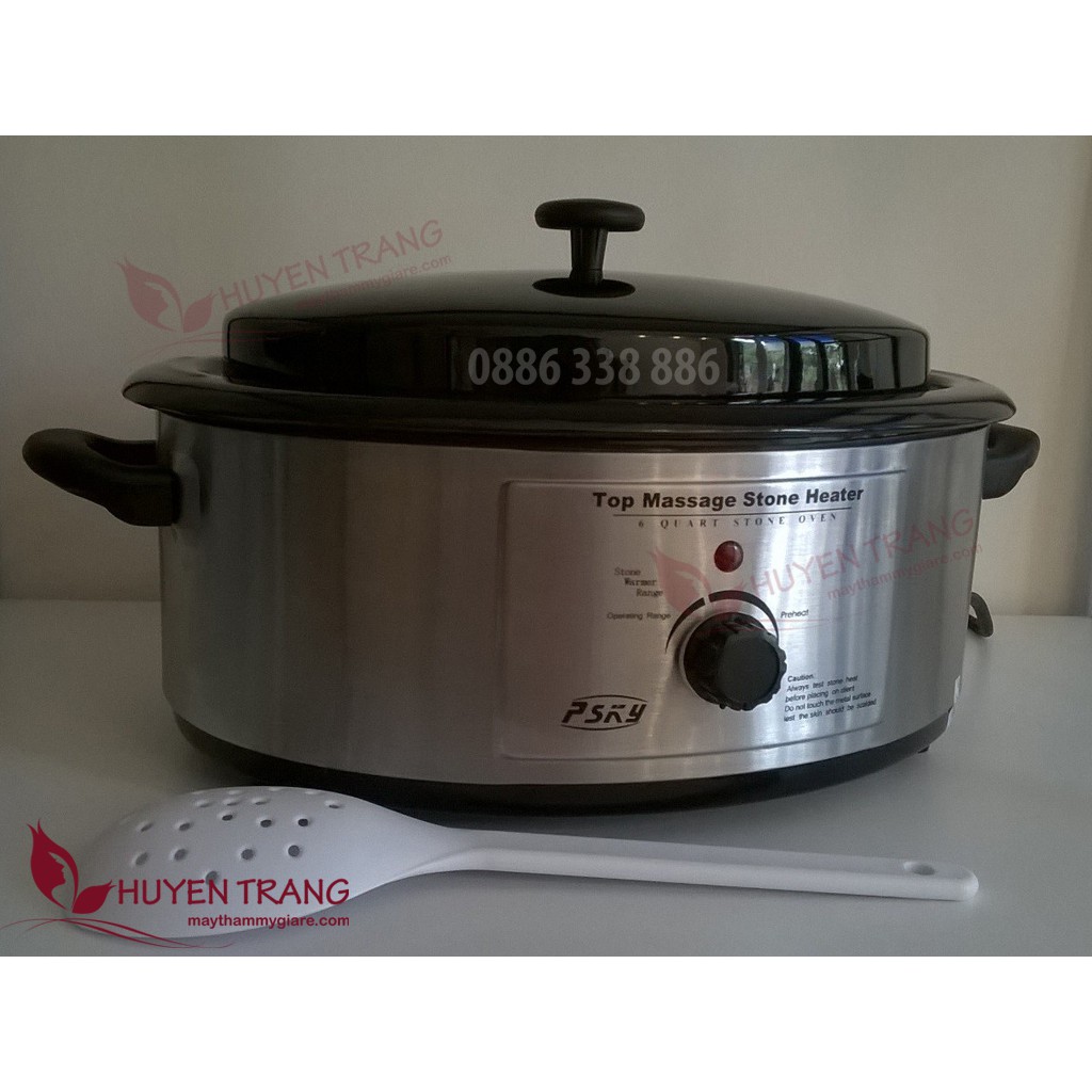 Nồi Hấp Nóng Đá Nóng Massage Body Đả Thông Kinh Lạc Công Suất Cao 750W - Thẩm Mỹ Huyền Trang NANOCEE