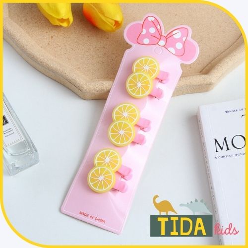 Kẹp Tóc ⚡ HOT TREND ⚡ Trái Cây Dưa Hấu, Cherry, Dứa, Chanh, Táo, Đẹp Dễ Thương Hàn Quốc, Phụ Kiện Tóc TiDa Kids Shop