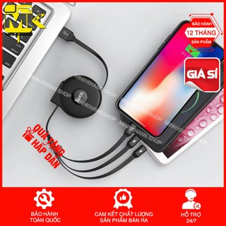 CÁP SẠC 3IN1 DÂY RÚT HOCO U50