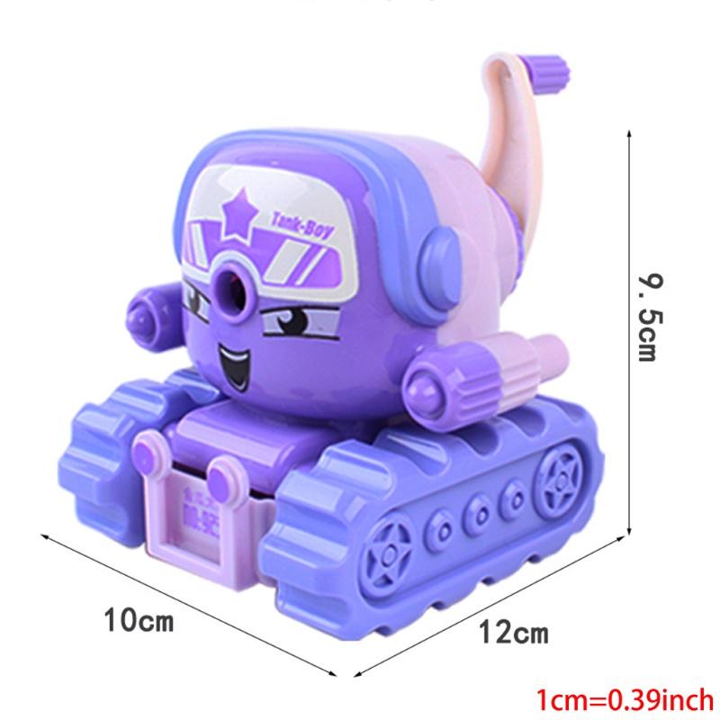 Dụng Cụ Mài Dao Hình Xe Tăng Hoạt Hình Nhiều Màu Sắc Nhỏ Gọn Dành Cho Học Sinh