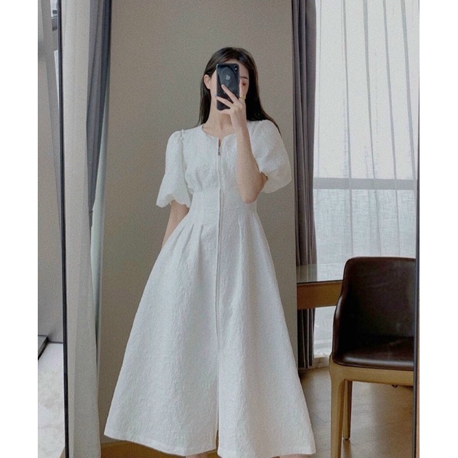 Đầm dây kéo phía trước - Chitchitstore