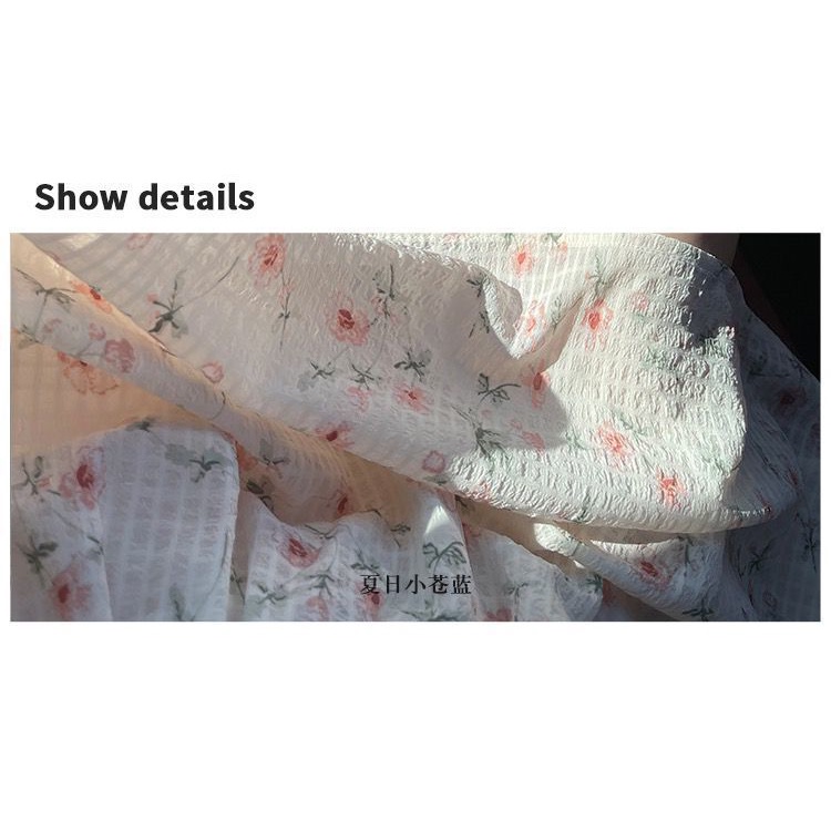 Đầm voan hoa cột dây cổ yếm thời trang xuân hè dành cho nữ 2022