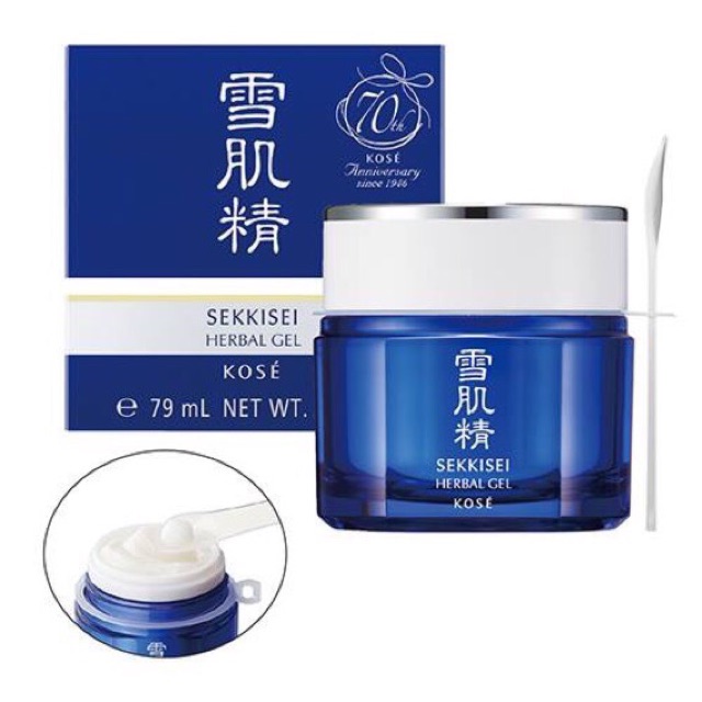 Mặt nạ ngủ sekkisei herbal gel kose Nhật Bản 79 ml