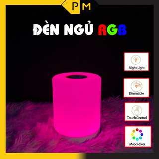 Đèn trang trí cảm ứng có led rgb đổi màu trang trí bàn, phòng ngủ