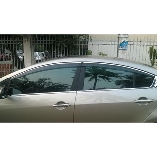 Bộ vè che mưa chỉ mạ toyota altis 2015,2016,2017,2018,2019,2020